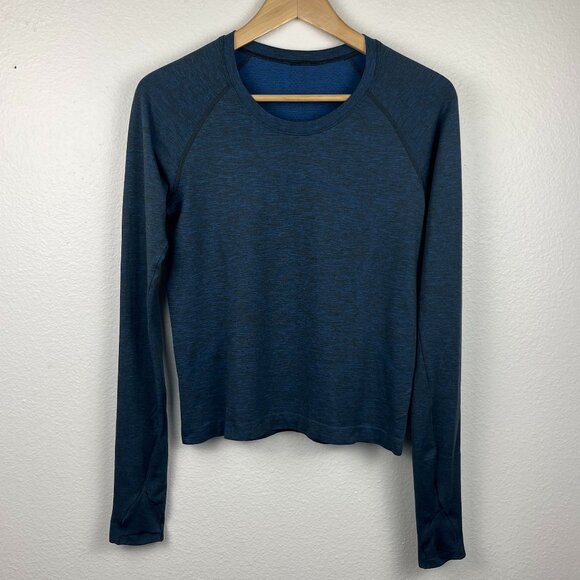 Lululemon | Swiftly Tech 2.0 Long Sleeve Navy Blue Race Waist Length, 8 - Picture 1 of 10
